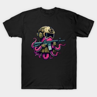 Tactical Octopus Adventure Tee: Where Intelligence Meets Style T-Shirt